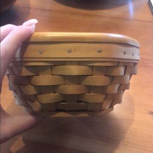 Longaberger Hexagon Basket with Lid